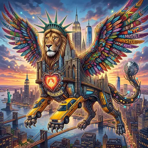 Marvelous New York Creature Illustration