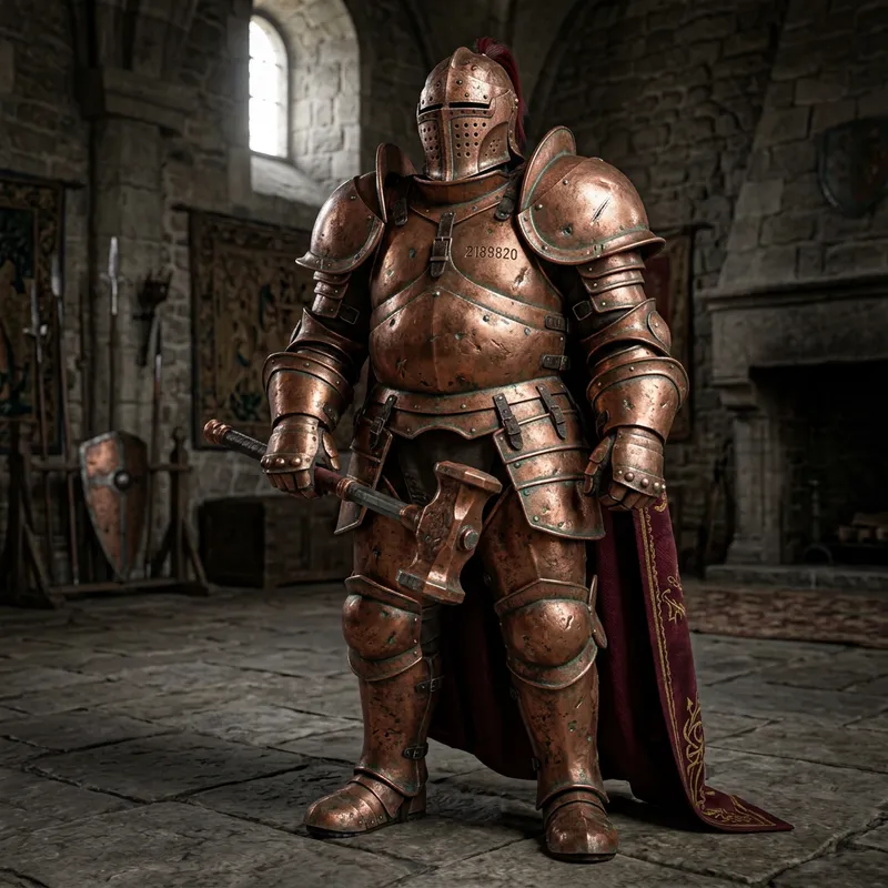 Bulky Copper Colored Armor for Sale