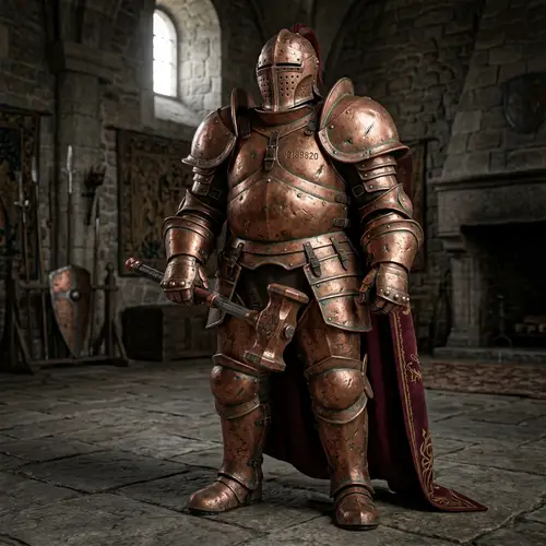 Bulky Copper Colored Armor for Sale