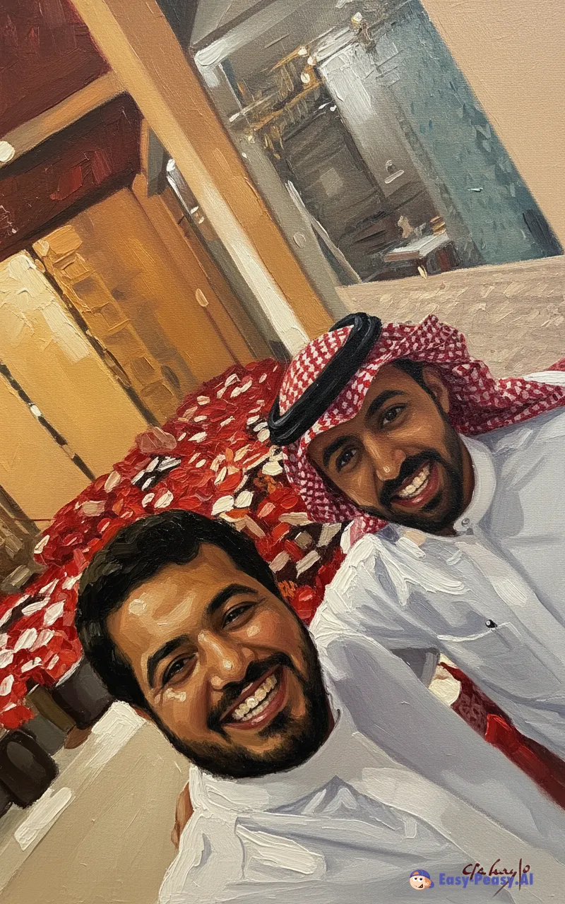 Hand-Painted Oil Painting Transformation