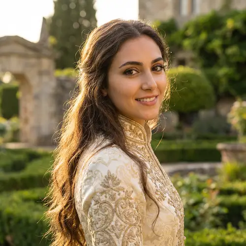 Youthful Elegance and Luxury - Portrait of an Affluent 19-Year-Old