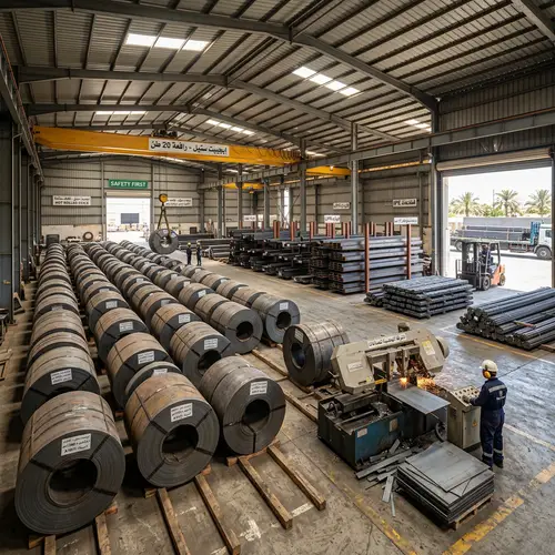 Egyptian Steel Warehouse: Hot Rolled Sheets, Cold Saw, Steel Profiles