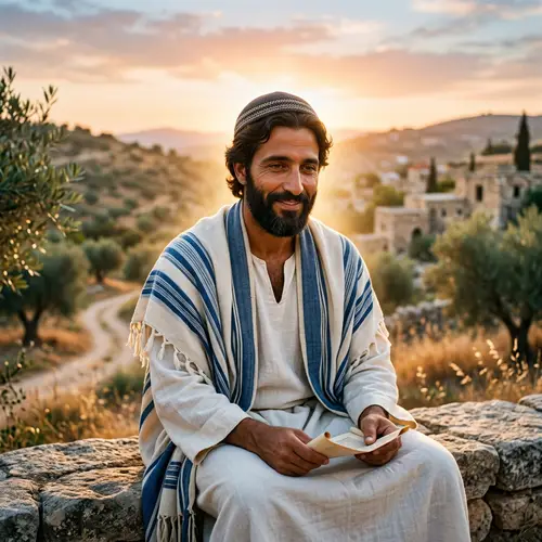 Jewish Jesus Yarmulke Illustration