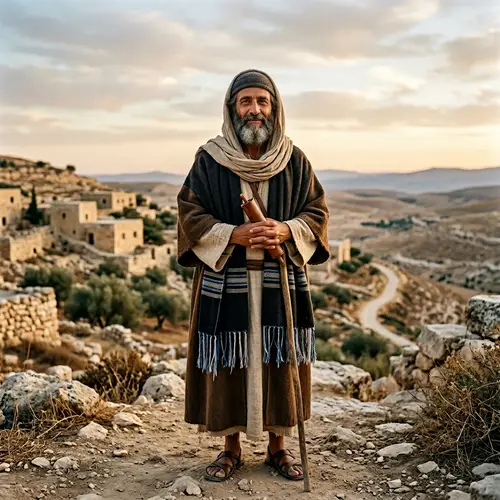 First Century Middle Eastern Man with Jewish Yarmulke