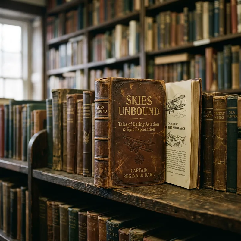 Vintage Aviation and Exploration Tales | Nostalgic Adventure Book