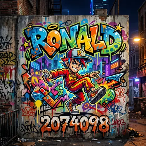 Ronald in Graffiti Art - Unique Street Style