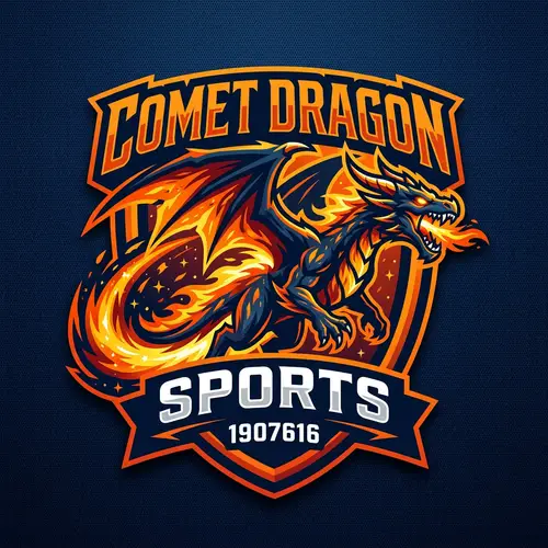 Comet Dragon Sports Logo Design