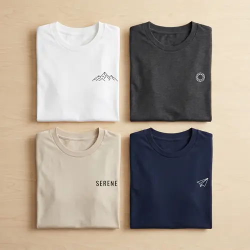 Minimalist Single Color T-Shirt Designs