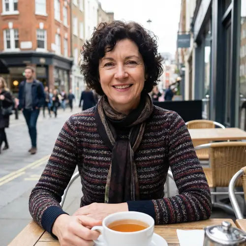 Curvy 50-Year-Old British Woman with Cute Face