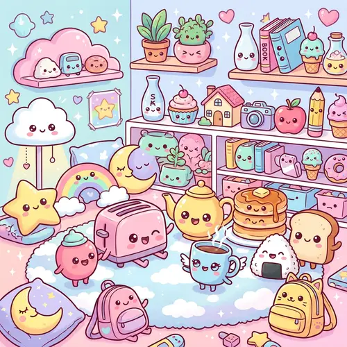 Kawaii Style Digital Art: Whimsical and Cute Creations