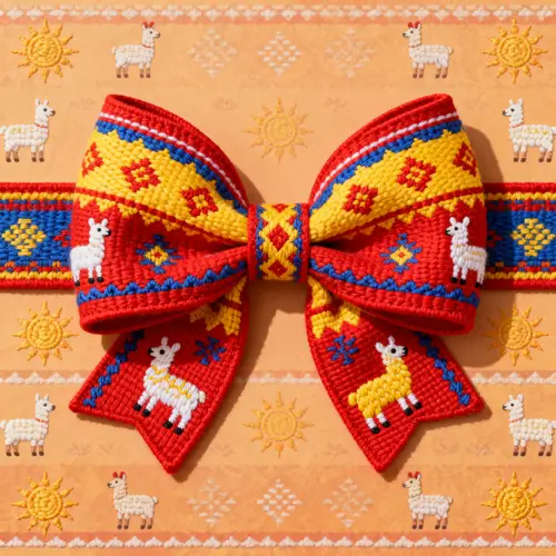 Coquette Girl Bow Pattern for Peru