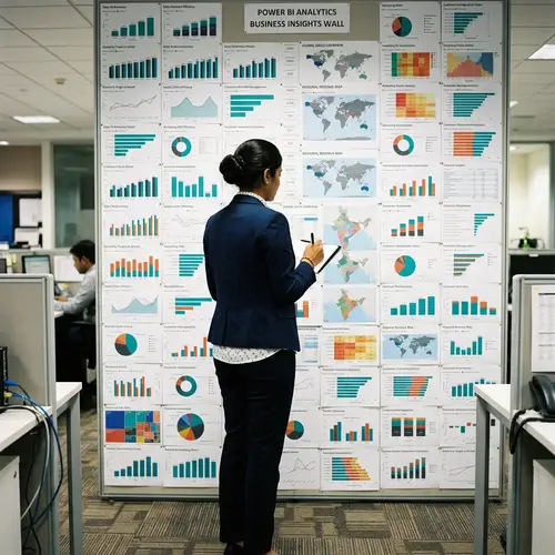 Power BI-Related Dashboards Display: Business Intelligence Visuals