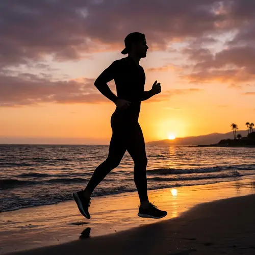 Silhouette of a Naked Man in Bodysuit