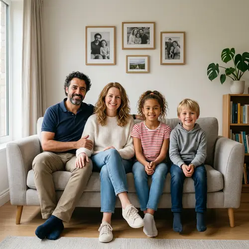 Hyper-Realistic Family Photo Compositions