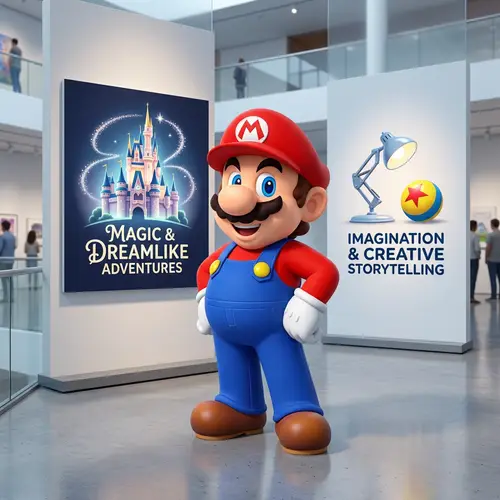 Super Mario Meets Disney & Pixar Magic