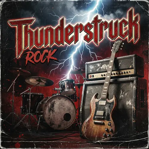 Thunderstruck - Rock Music Album Cover Design