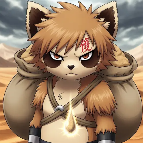 Garanuki: The Sandy Tanuki Pokémon
