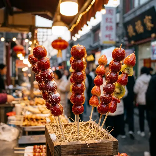 Tanghulu: Traditional Chinese Hard Candy Coated Fruits