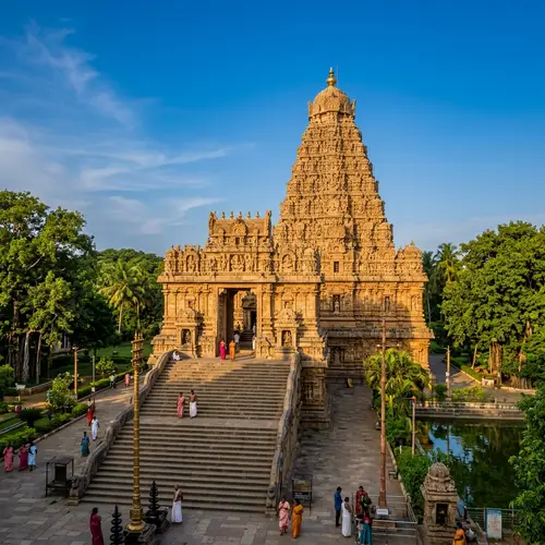 Magnificent Stone Temple with Elaborate Carvings | Hindu Mythology Depictions