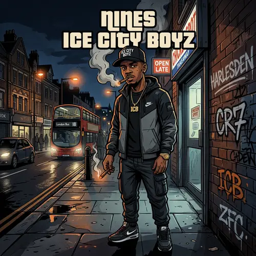 GTA Style Cartoon of UK Rapper Nines