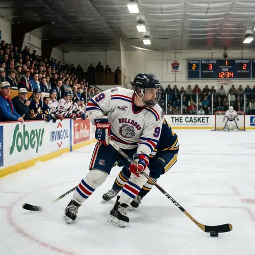1992 Antigonish Bulldogs Jersey #9 Hockey Player