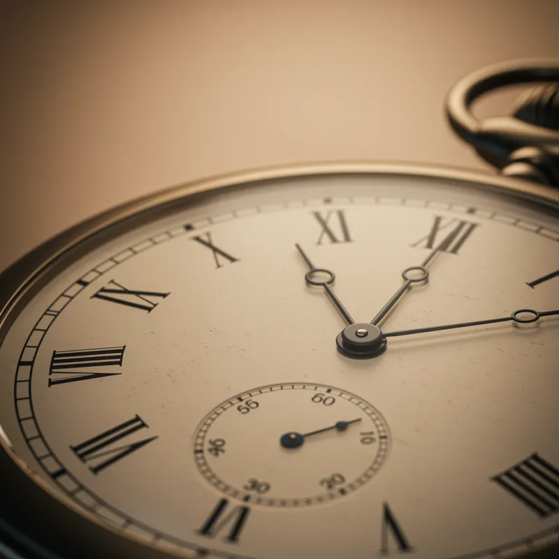Pocket Watch Face at 3 O'Clock - Timeless Design