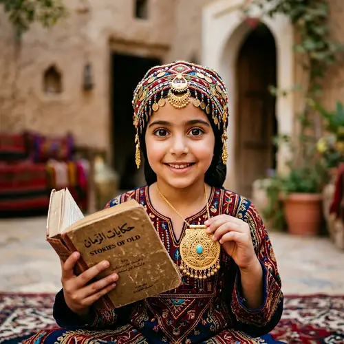 Arab Girl in Traditional Clothing - Cultural Beauty Portrait