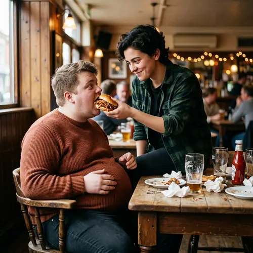 Flirtatious Feast: Neltas Feeding Pierce