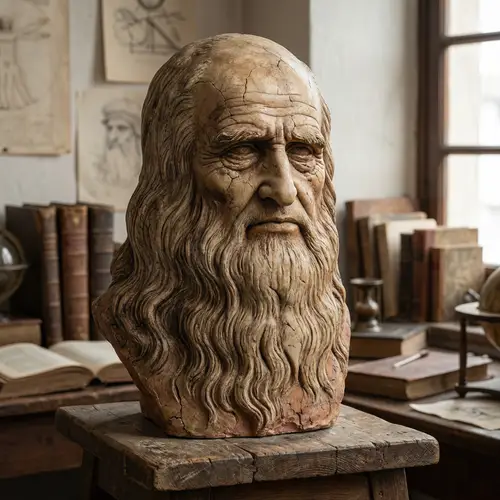 Leonardo da Vinci Head Image Creation