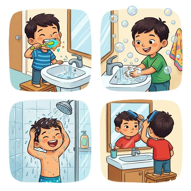 Boy Hygiene Illustrations - Fun Hygiene Activities for Boys