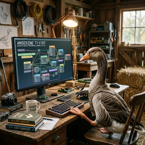 Goose Writing Graphic Programming Language Program