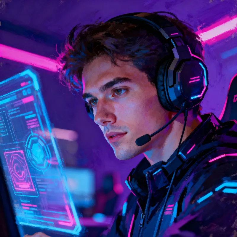 Futuristic Website Designer: Immersive Tech Art