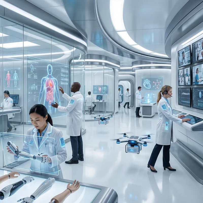 Futuristic Medical Technology | Healthcare Facility Imagery