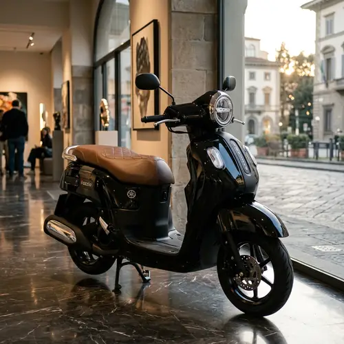 Sophisticated Black Yamaha Fazzio Scooter | Signature Style