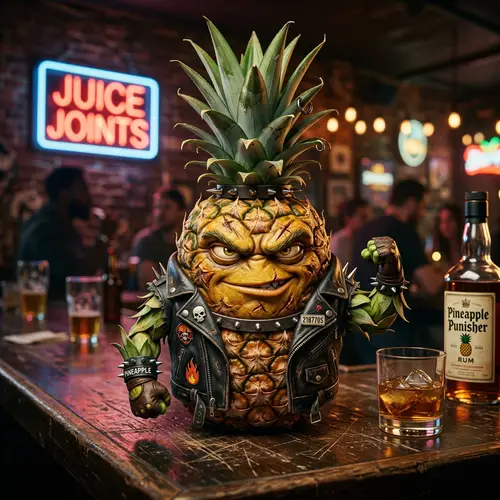 Badass Pineapple Fruit with Personality