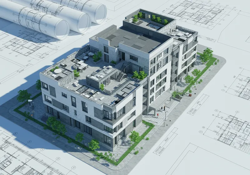 Modern Building Blueprints - Detailed Architectural Plans Modern Building Blueprints - Detailed Architectural Plans