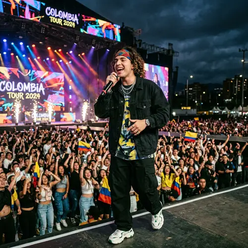 Duki in Colombia: Urban Musician Concert Performance