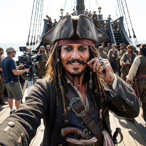 Ultra-Realistic Selfie with Captain Jack Sparrow