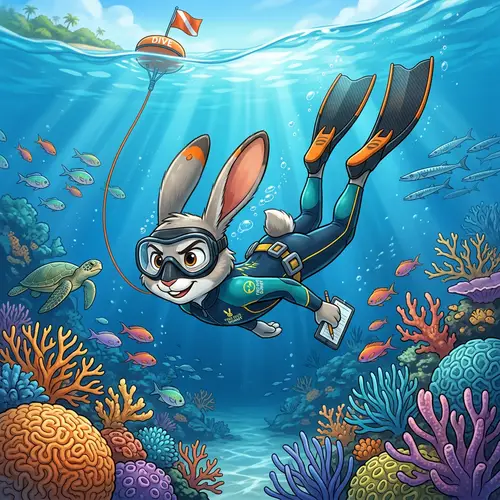 Diving Bunny Character Design Ideas