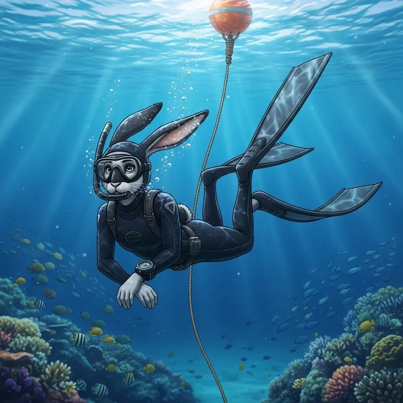 Diving Bunny Character Design Ideas