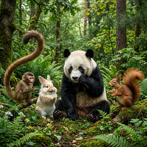 Crying Panda in the Forest: A Comedy of Animals