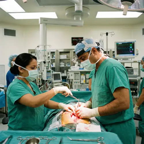 Medical Surgery: Urgent Operation by Expert Surgeon & Nurse