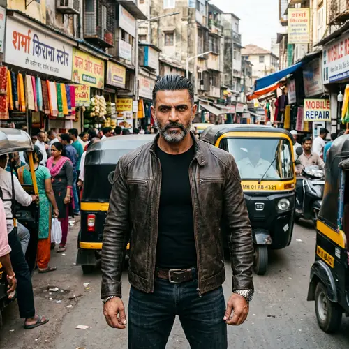 Stylish Indian Man in Urban Landscape - Fashion Icon