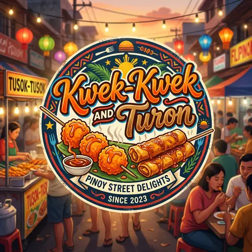 Iconic Street Food Logo: Kwek-Kwek & Turon Design