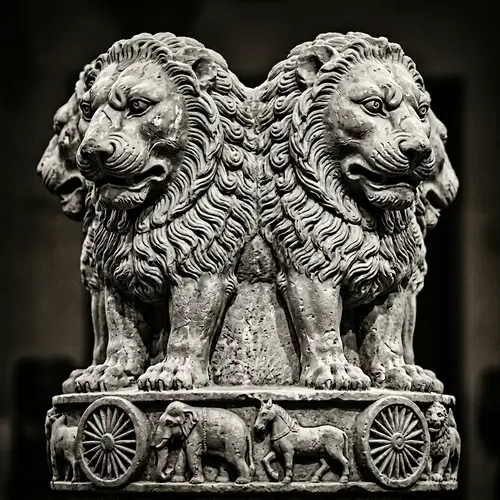 Iconic Lion Capital of Emperor Ashoka: Craftsmanship & Textures
