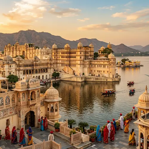 Majestic Udaipur City Palace: Rajasthani & Mughal Architectural Marvel
