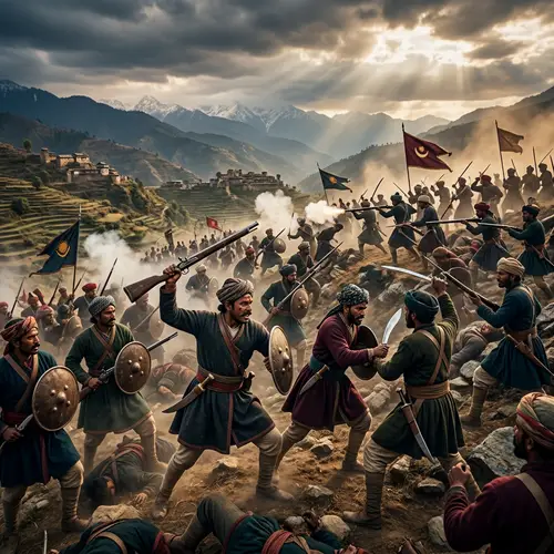 Epic Kumaoni Soldiers Battle: Historical Warfare Scene