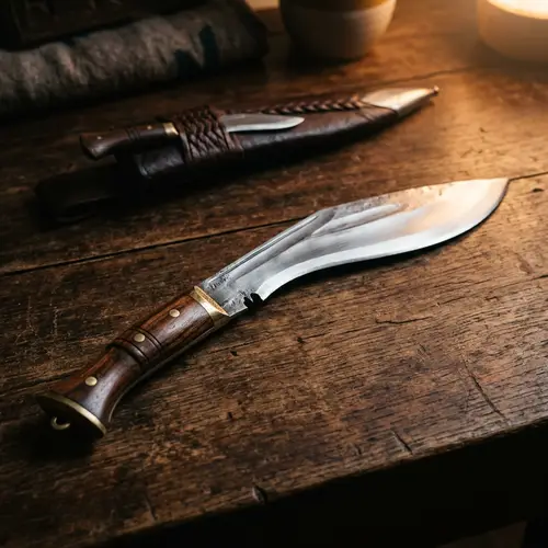 Detailed Traditional Nepalese Khukri Image