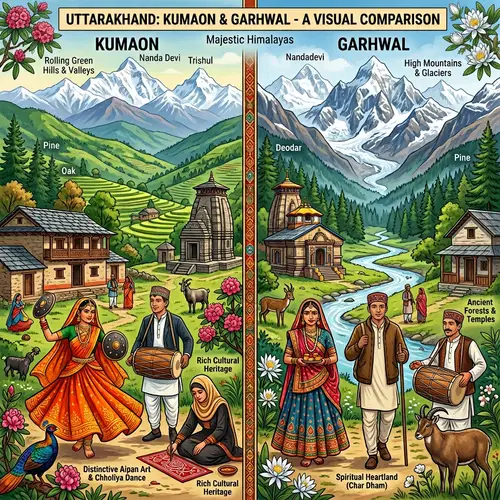 Kumaon vs Garhwal: Cultural Comparison in Uttarakhand