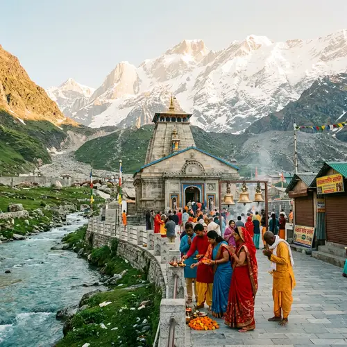 Sacred Beauty of Kedarnath Temple | Himalayan Landscape & Spiritual Aura